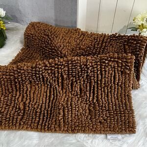 NEW Restoration Hardware Plush Loop Cotton XL Bath Rug Mat Caramel 21”x34” NWOT